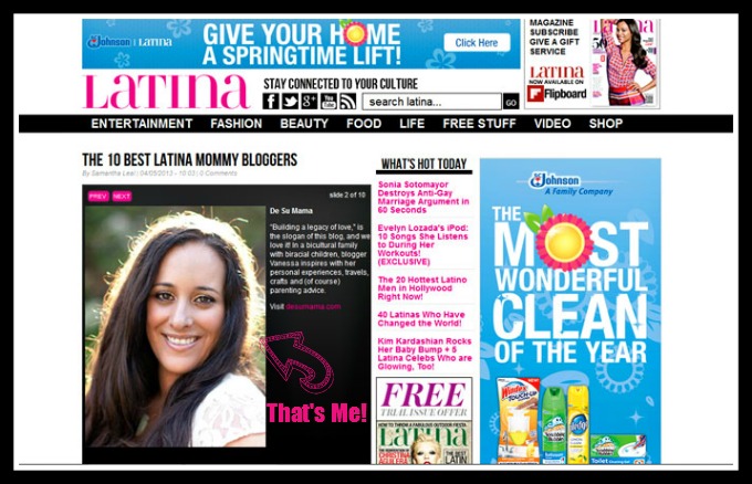 top latina mommy blog, latina blogger, latina mom, latina blog, best latina blog, blog awards, latina magazine
