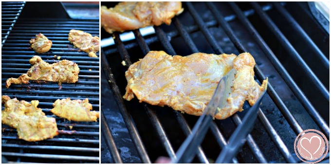 moroccan-chicken on the grill