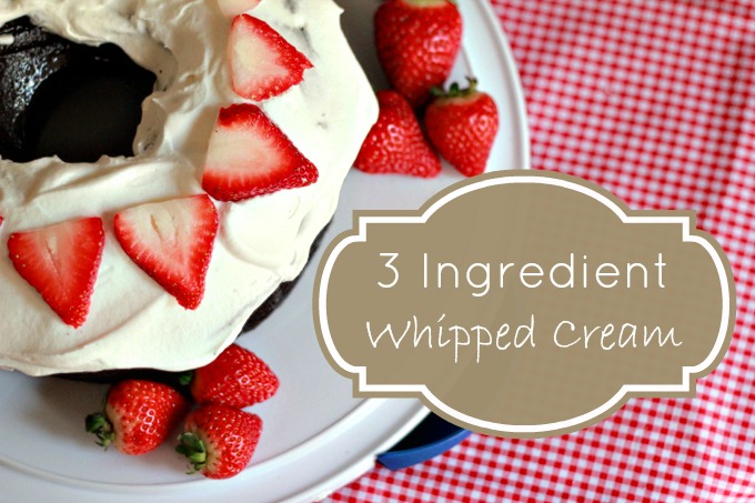 whipped cream frosting, whipped cream, whipped cream recipe