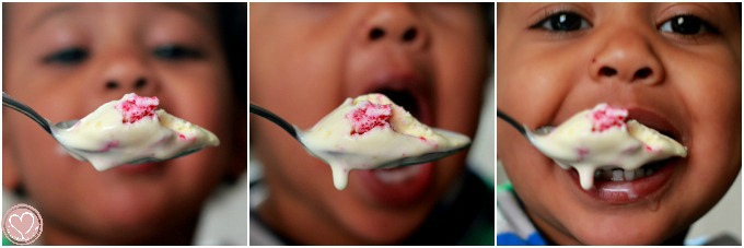 Orange Ice Cream, White Chocolate Orange Ice Cream with Raspberry Swirl