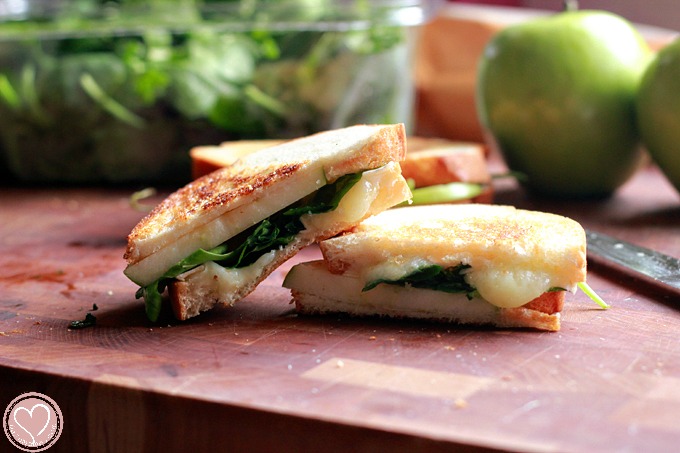 meatless recipes, camembert apple sandwhich, cooking with kids, lent recipe