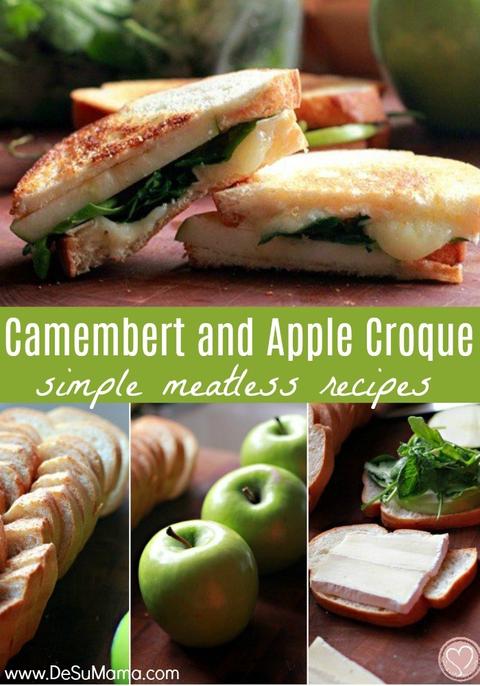 simple no meat sandwich recipe with apple and cheese