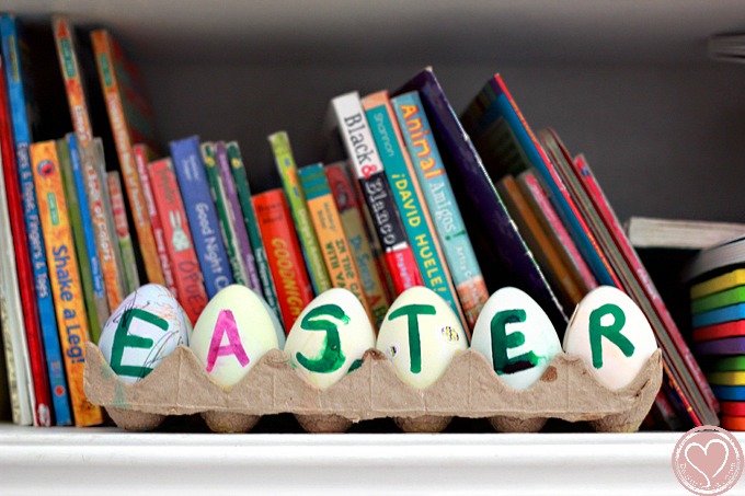 kids easter crafts, easter crafts for kids, plastic eggs, letter games