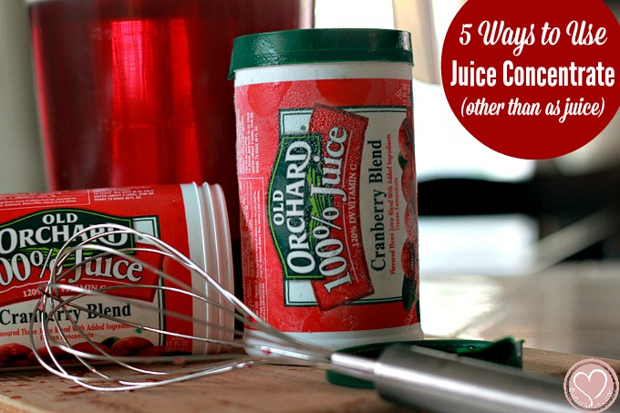 ways to use juice concentrate other than just making juice