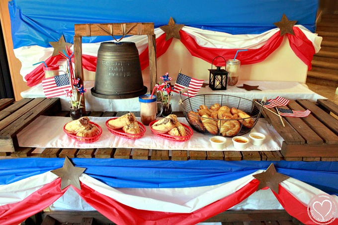 Travel culture party for kids on Philadelphia and 4th of July party inspiration