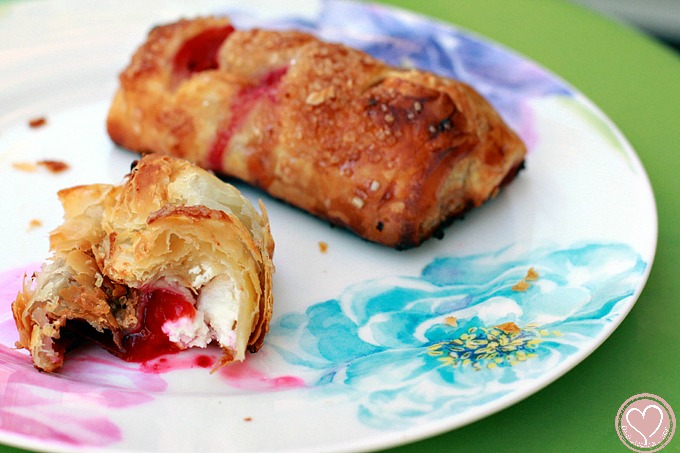 Black Plum and Goat Cheese Strudel, Perfect for Breakfast