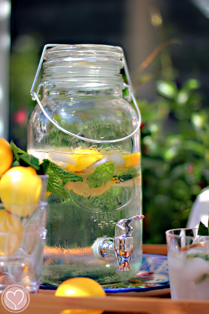 Outdoor entertaining and infused water recipes
