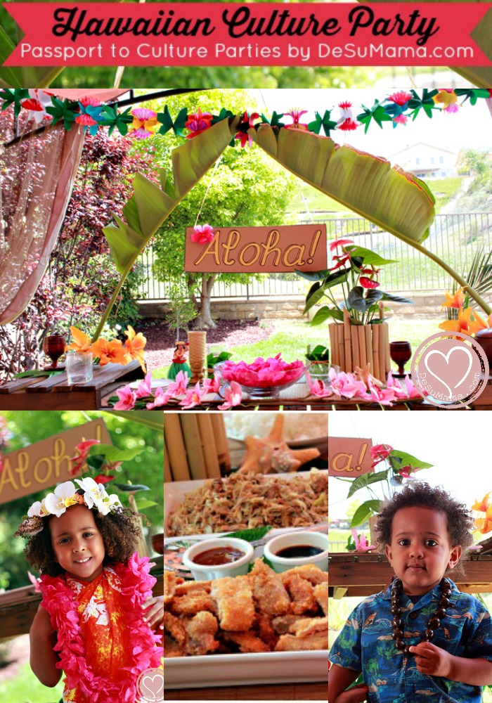 Raising multicultural kids with culture parties, Hawaiian Theme party