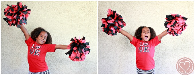 DIY Cheerleading Pom Poms - Makes and Munchies