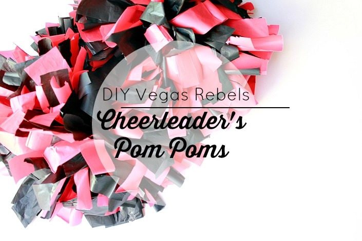 Homemade Cheerleader Pom Poms