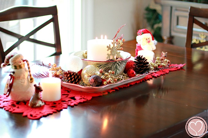 Easy Christmas Centerpiece