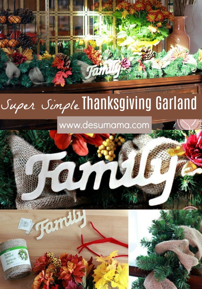 simple thanksgiving garland tutorial