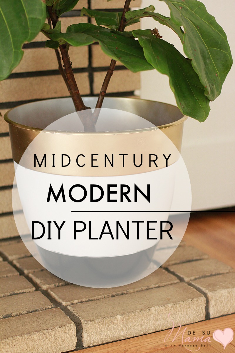 DIY Mid Century Planter Home Decor
