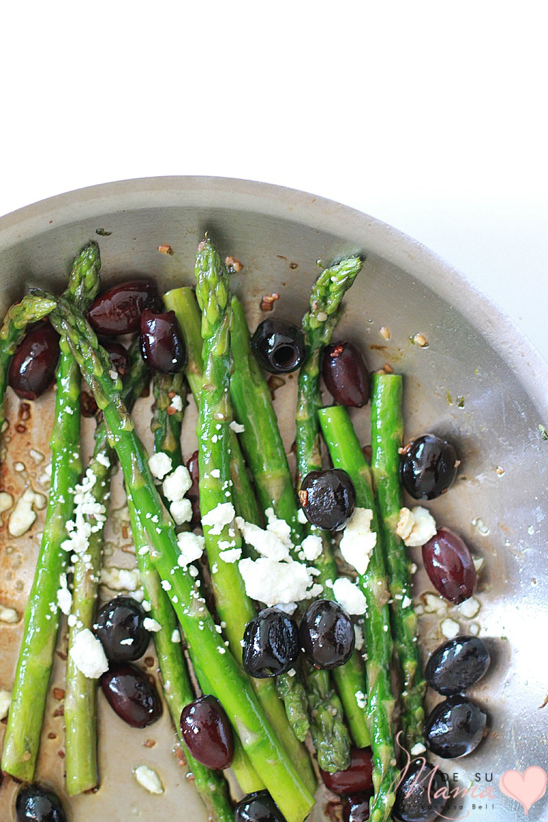 Roasted Asparagus and Olive with Feta Recipe: Simple Side Dish