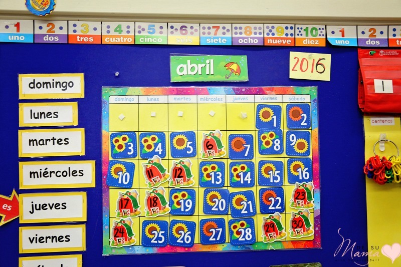 The Dual Trio: Vocabulary Everywhere!  Bilingual classroom decor,  Interactive word wall, Dual language spanish kindergartens