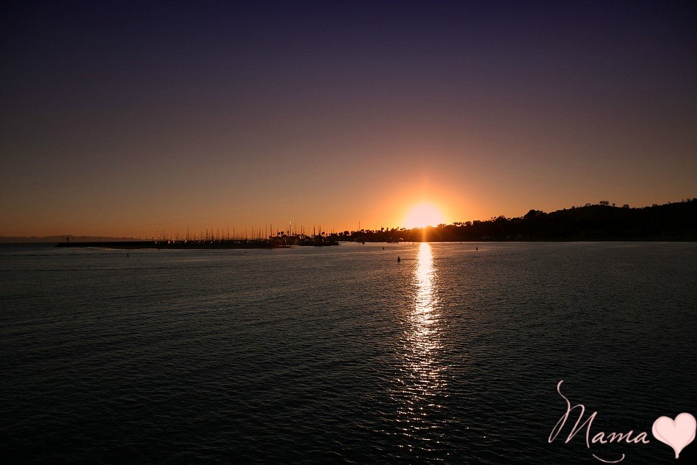 Santa Barbara Sunset at Stearns Wharf: Latina Travel Blogger