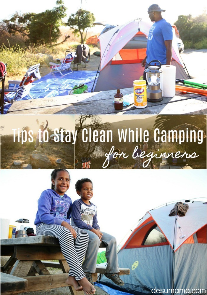 staying clean while camping beginner tips