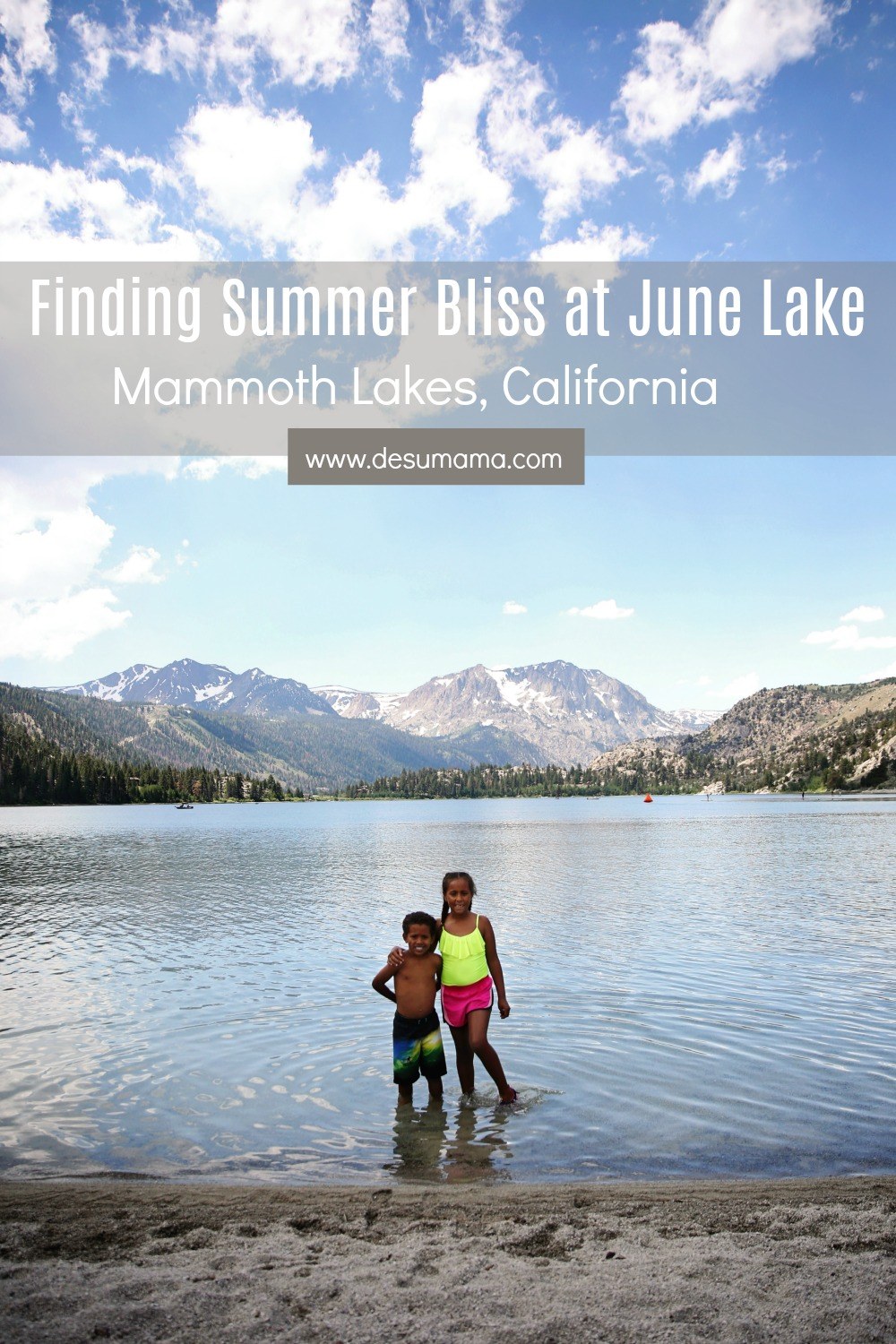 June Lake in Mammoth Lakes with Kids