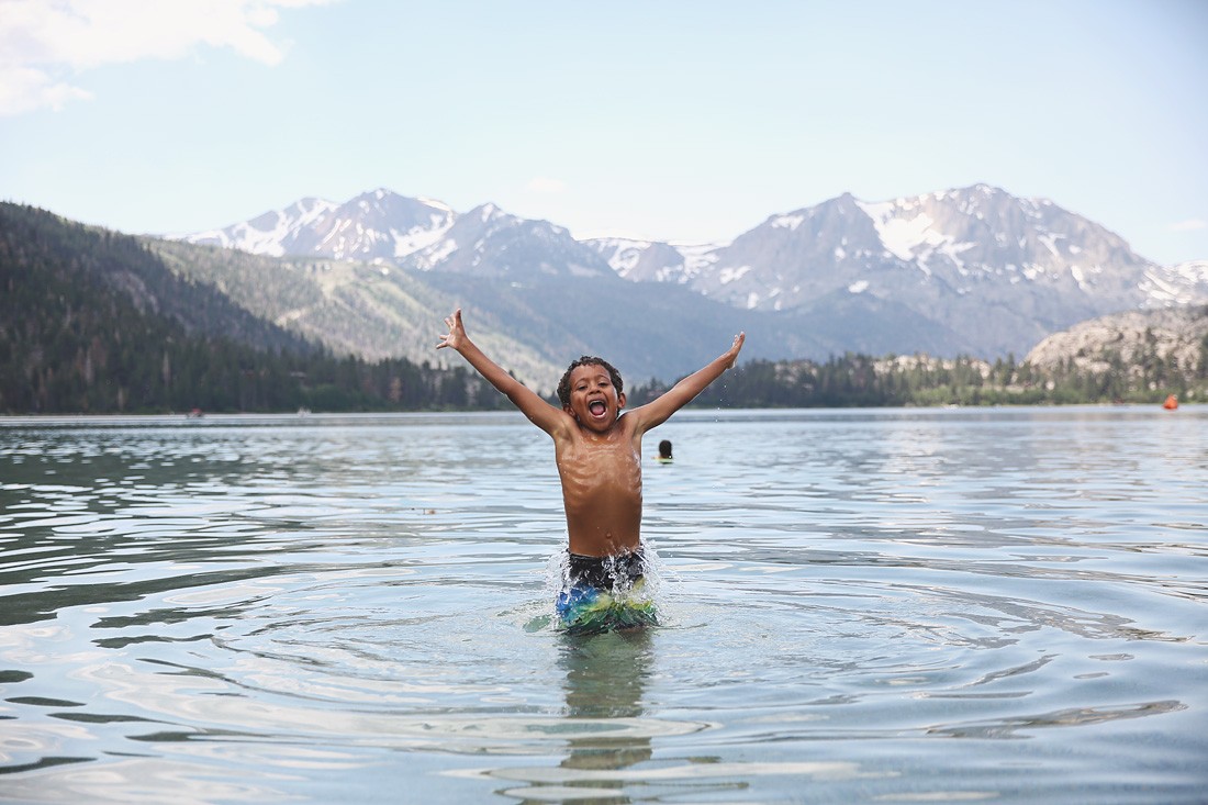 June Lake in Mammoth Lakes with Kids