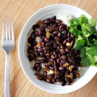 how to make cuban black beans with a rice cooker