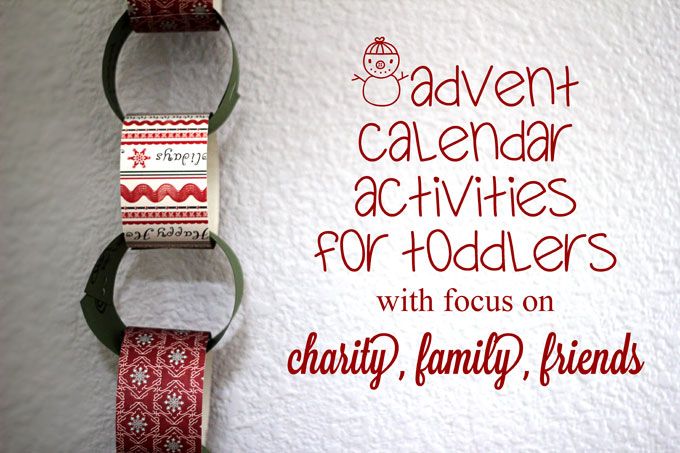 toddler advent activities