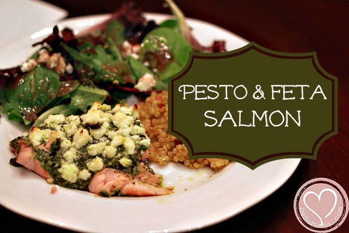 salmon recipes, pesto salmon