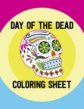 day of the dead coloring pages kids