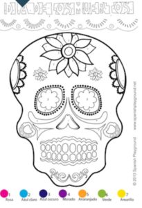 printable dia de los muertos, free day of the dead images