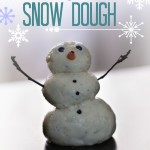 how to make snow dough, toddler activities, indoor activities