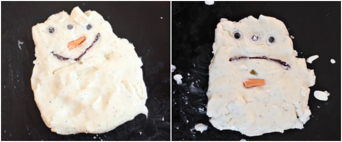 how to make snow dough like slime