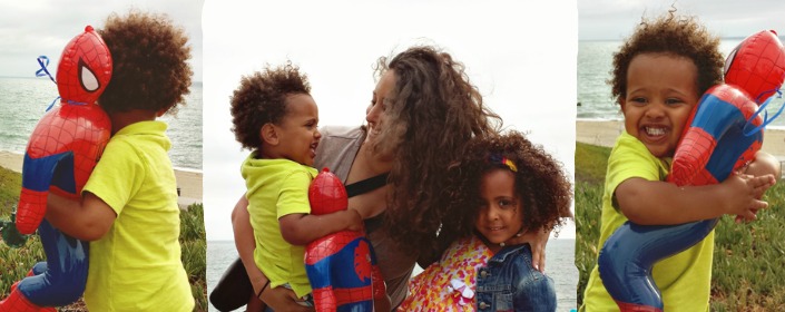 toddler baby curly hair on biracial baby