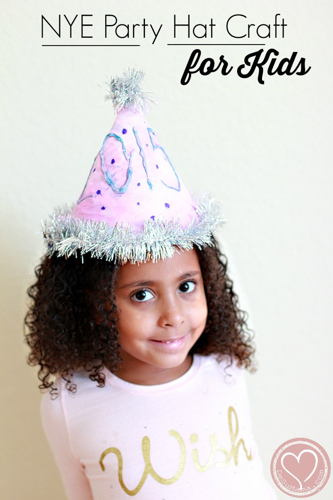 New Year's Eve Party Hat Crafts for Kids
