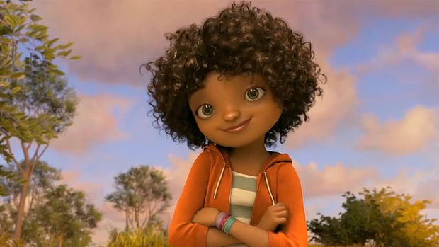 Dreamworks HOME biracial child Tip