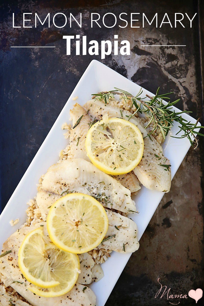 Lemon Rosemary Tilapia Recipe, tilapia recipes, baked tilapia 