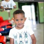 first buzz cut on curly hair