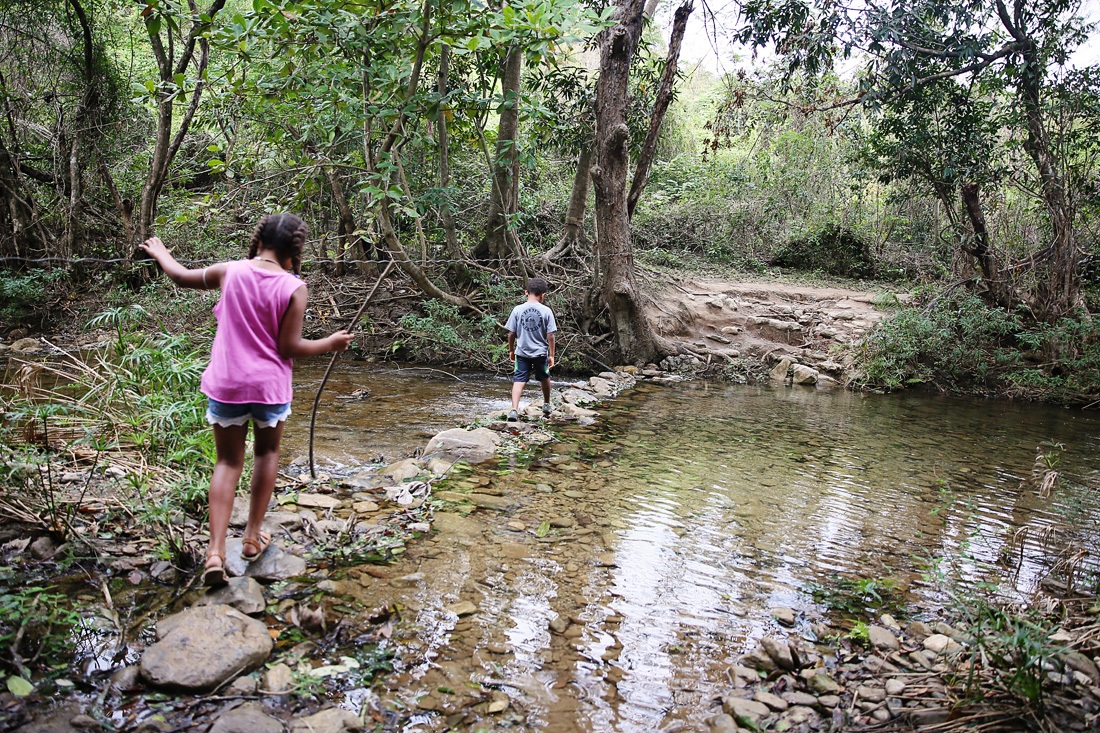 Parque El Cubano In Trinidad Cuba with Kids