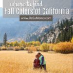 fall colors in california, best vacation in california in october