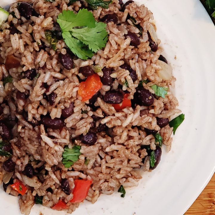 quick rice and beans