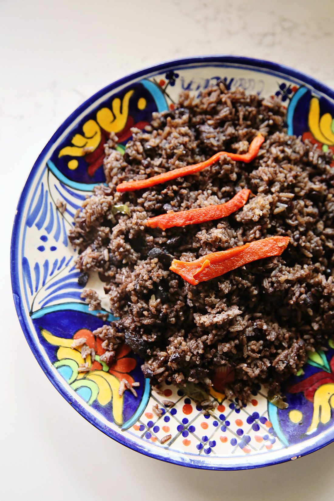 vegetarian rice and beans recipe, moros cuban food, black beans and spanish rice