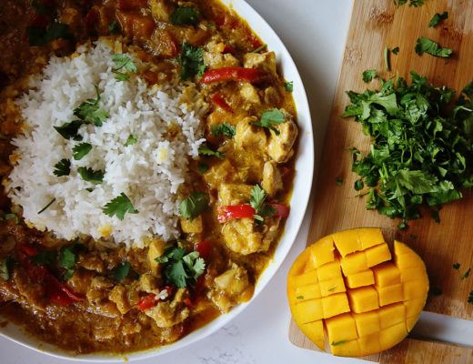 curry mango chicken, curry mango,