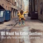 would you rather questions for kids, family game night